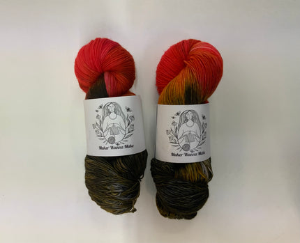 Hand Dyed Sock Yarn - 4 ply - 100g