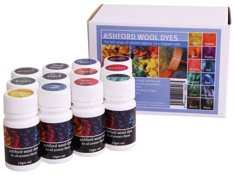 Ashford Dye 12 x 10g pack