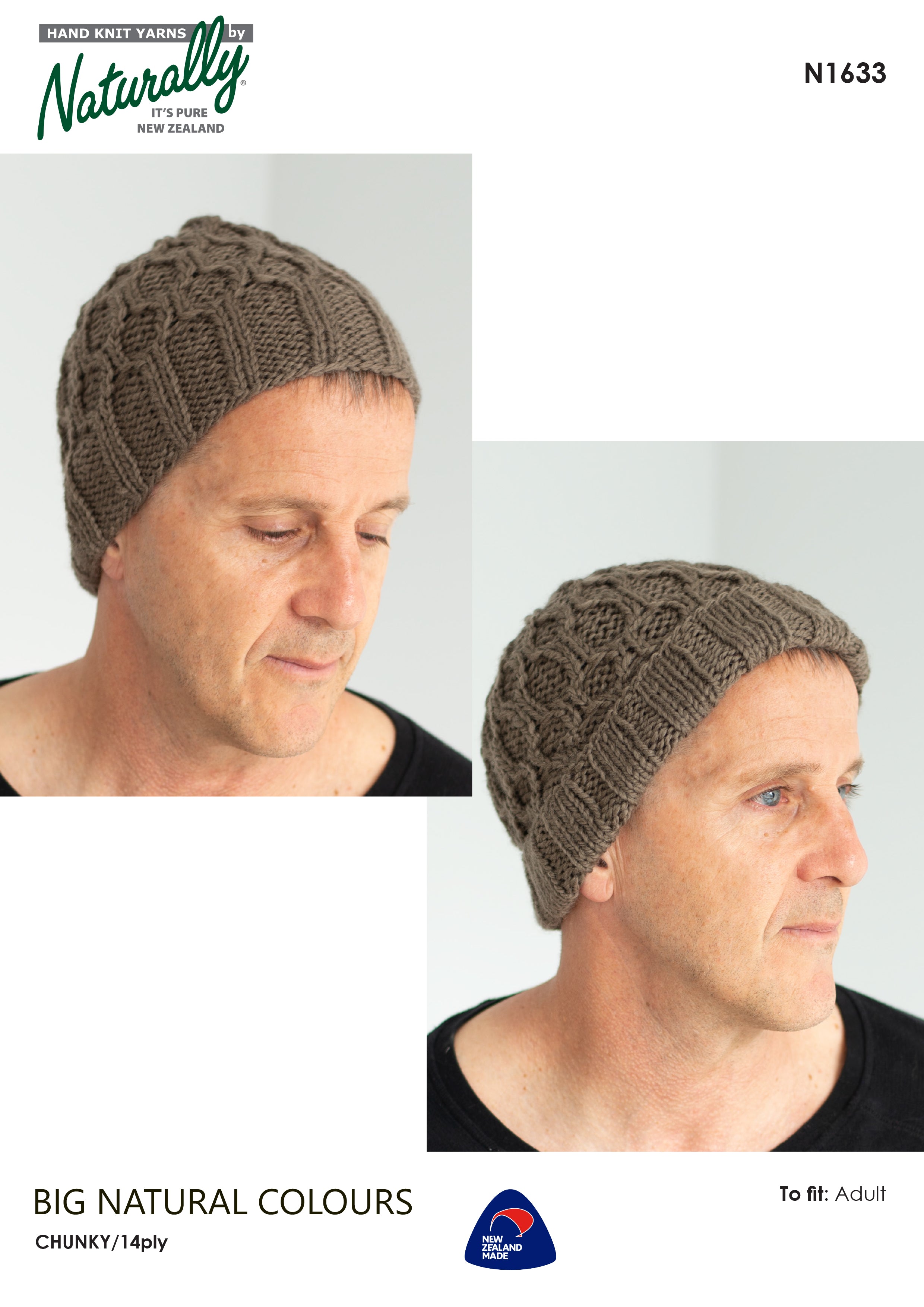 His Basic Chunky Beanie N1633