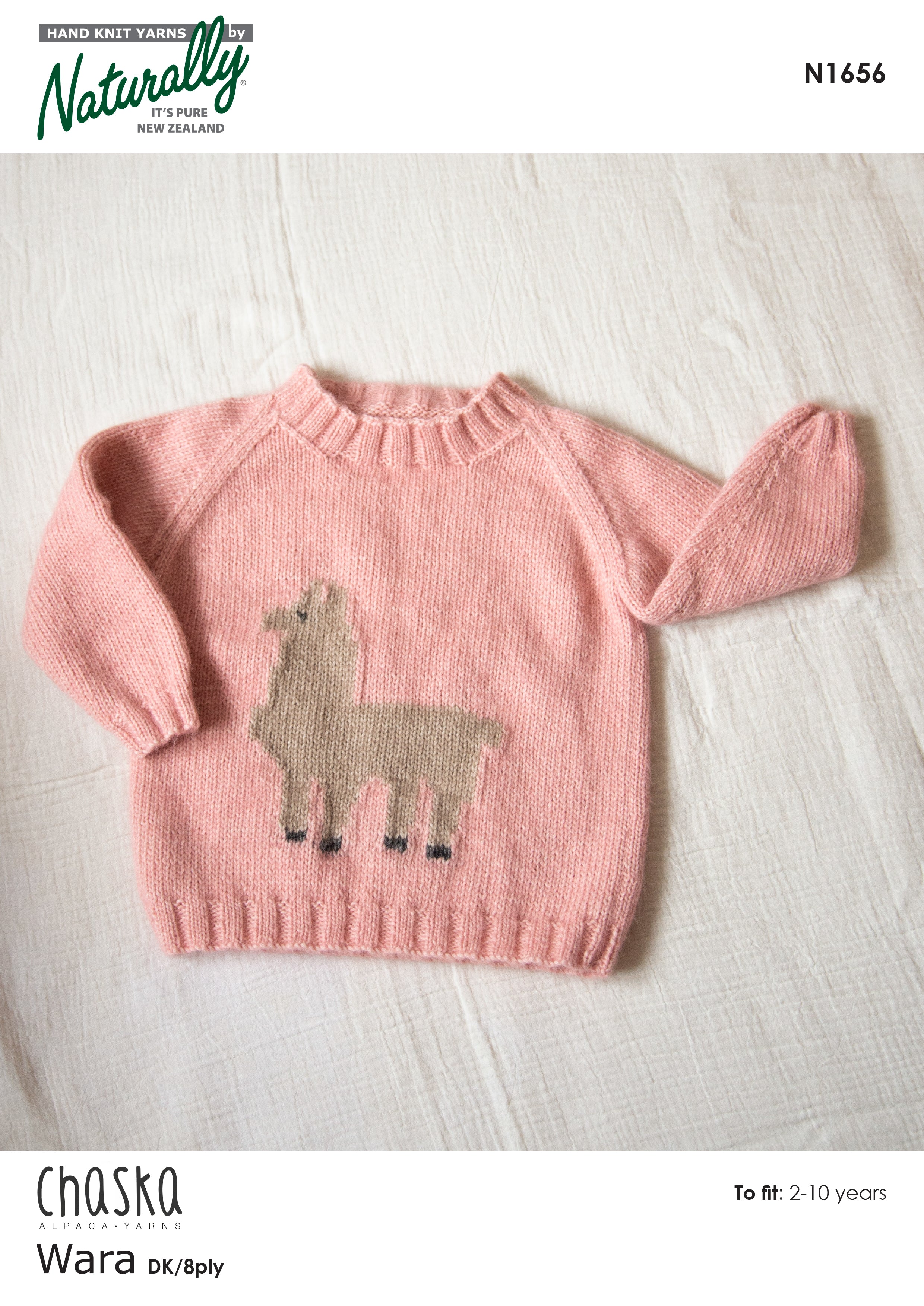 Easy Fit Raglan Llama Jumper N1656