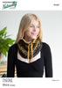 Fair Isle Cowl with Drawstring Tie N1657
