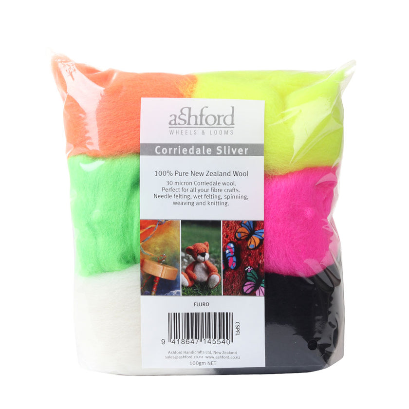 Corriedale Sliver Packs 100g - Ashford