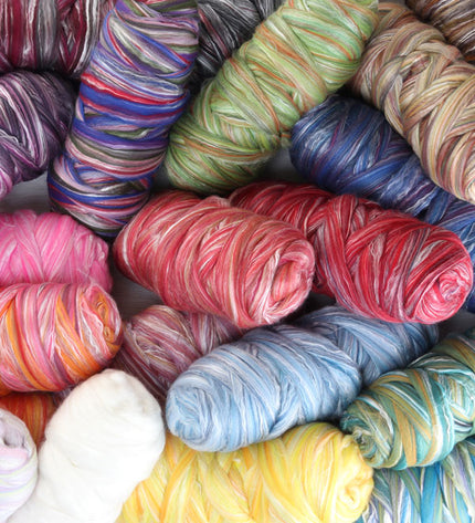 Silk/Merino Sliver Packs 100g - Ashford