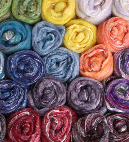 Silk/Merino Sliver Packs 100g - Ashford