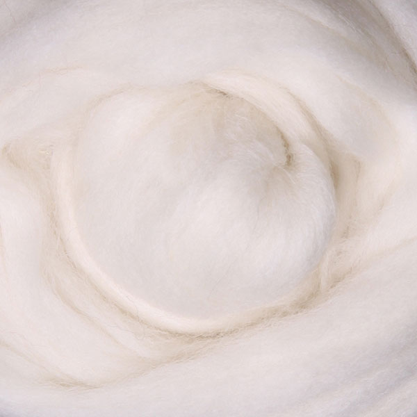 White Alpaca Sliver - 21.5 micron - 100g