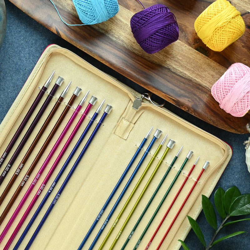 Zing Single Pointed/Straight Needle Set - Knit Pro