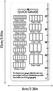 Quick Gauge - Transparent Knitting Gauge Measuring Tool