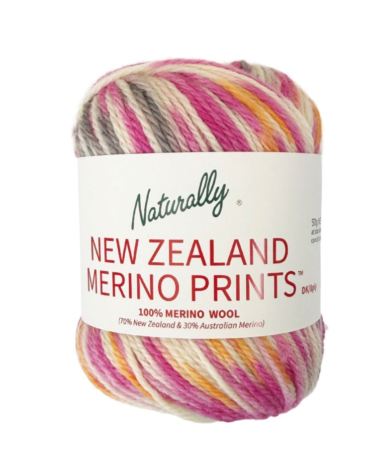 NZ Merino Prints DK - Naturally New Zealand 8ply