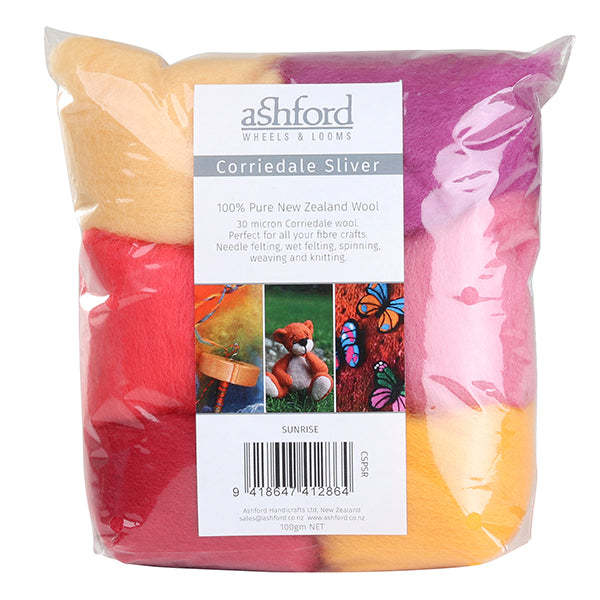 Corriedale Sliver Packs 100g - Ashford