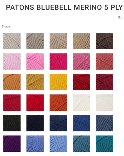 Patons Bluebell 5 ply