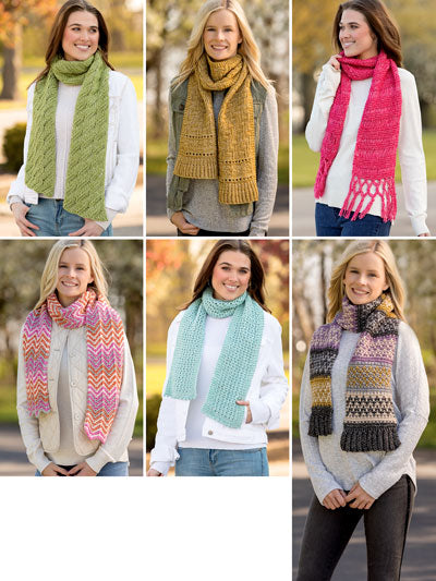 Learn-a-Stitch Knit Scarves