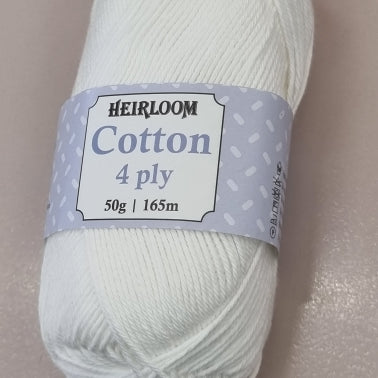 Heirloom cotton 4 ply yarn