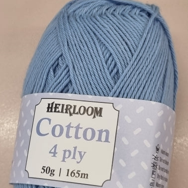 Heirloom cotton 4 ply yarn