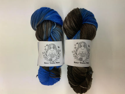 Hand Dyed Yarn - 12 ply - 100g