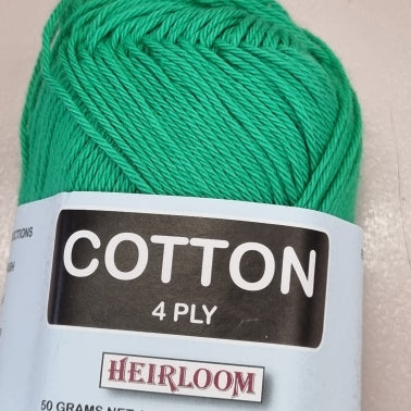 Heirloom cotton 4 ply yarn