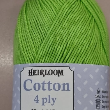 Heirloom cotton 4 ply yarn