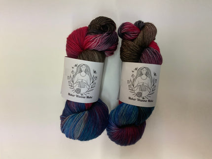 Hand Dyed Sock Yarn - 4 ply - 100g