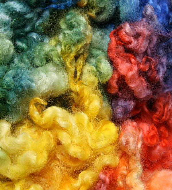 Rainbow Dyed English Leicester - 100g - Ashford