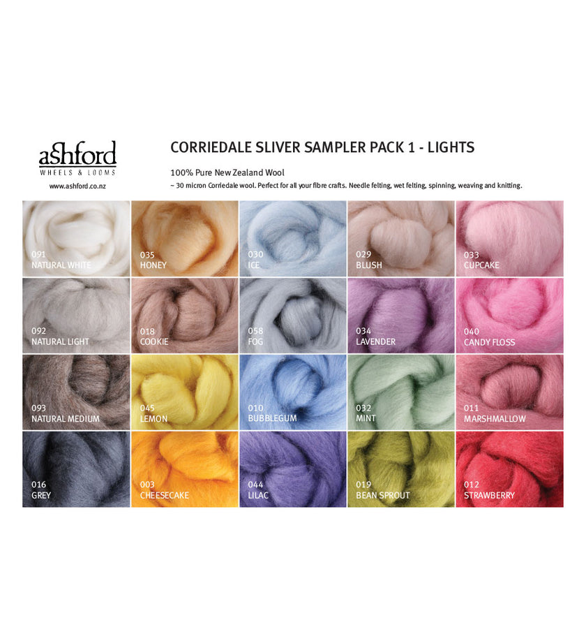 Corriedale Sampler Packs - Ashford