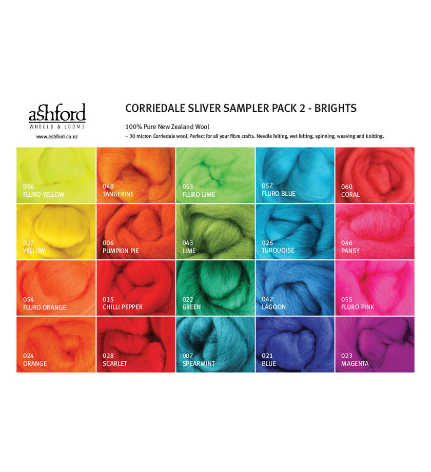Corriedale Sampler Packs - Ashford